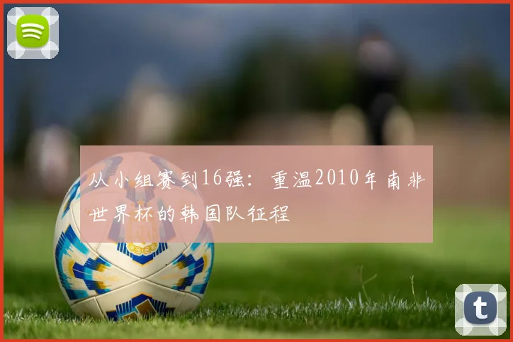 从小组赛到16强：重温2010年南非世界杯的韩国队征程